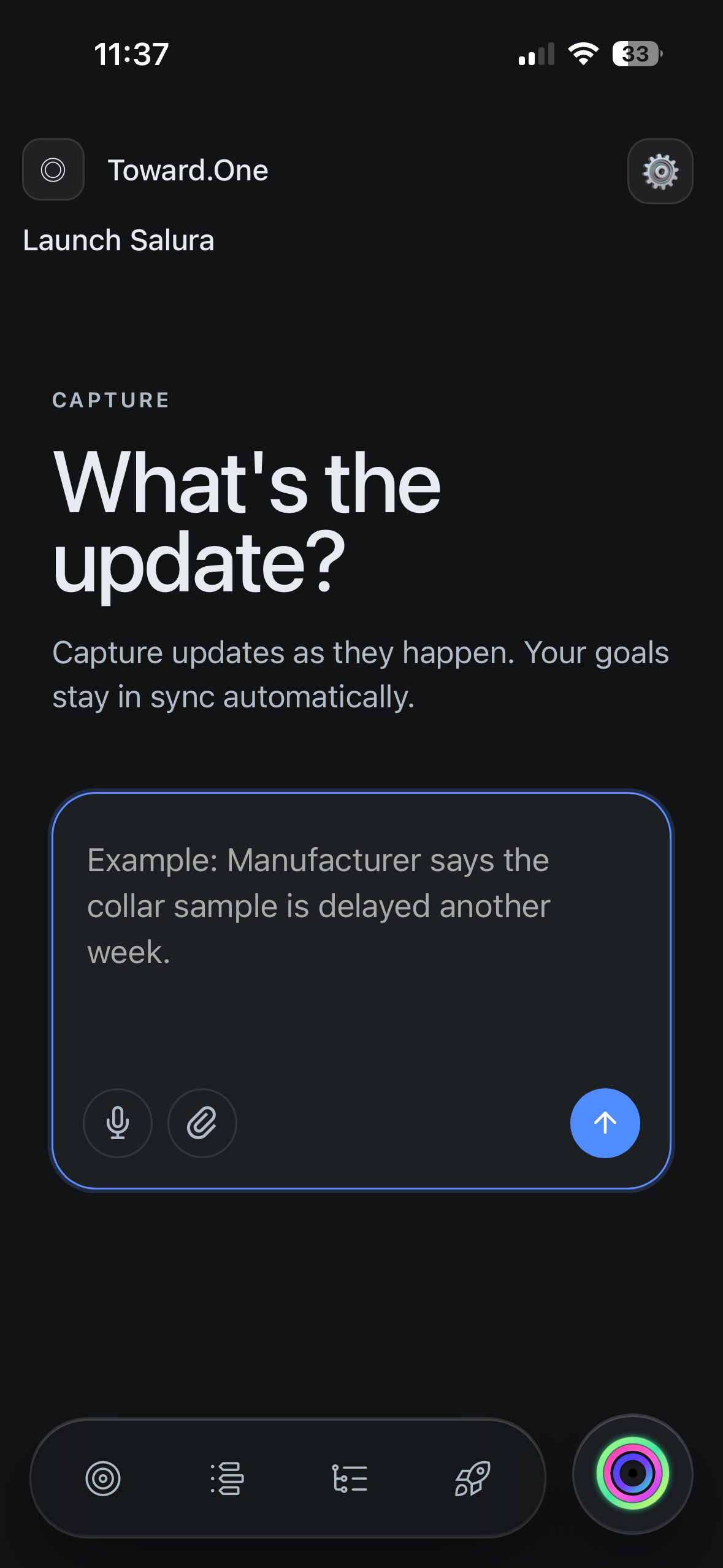 Toward.One mobile app